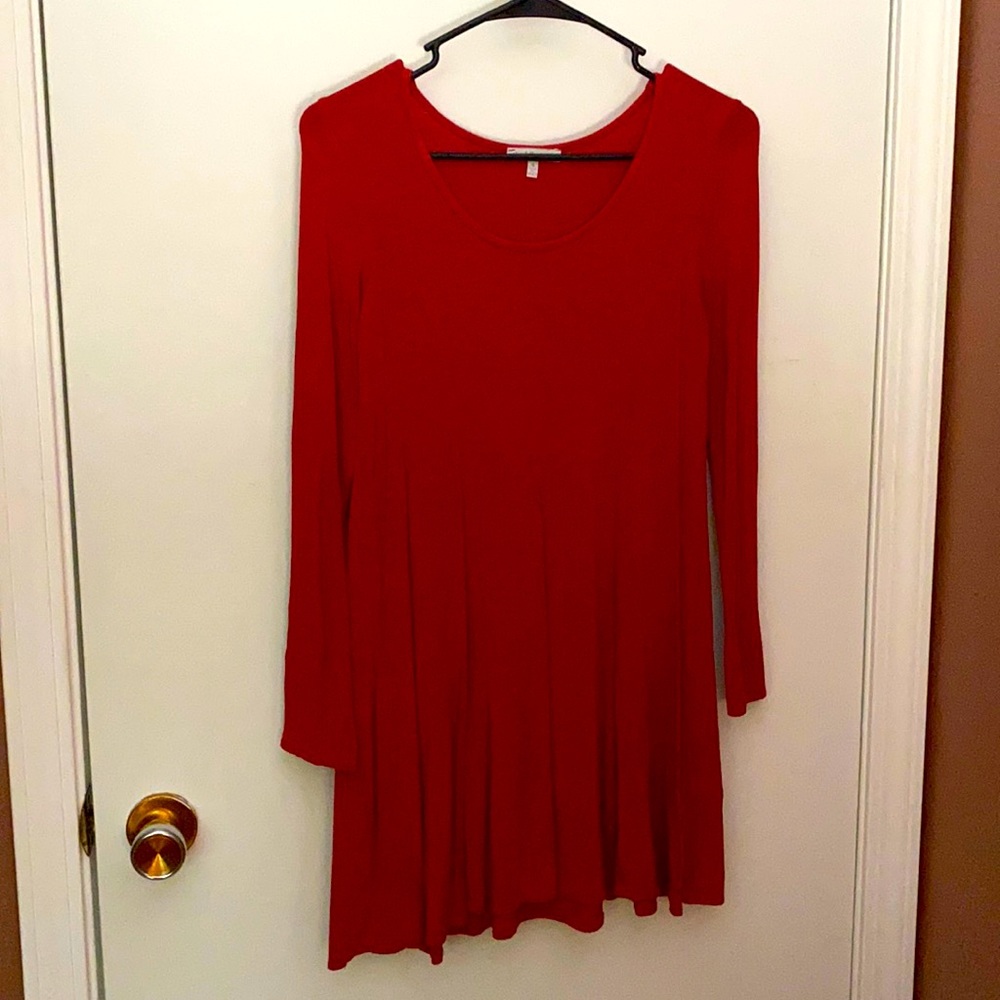 Red tunic dress. Size small